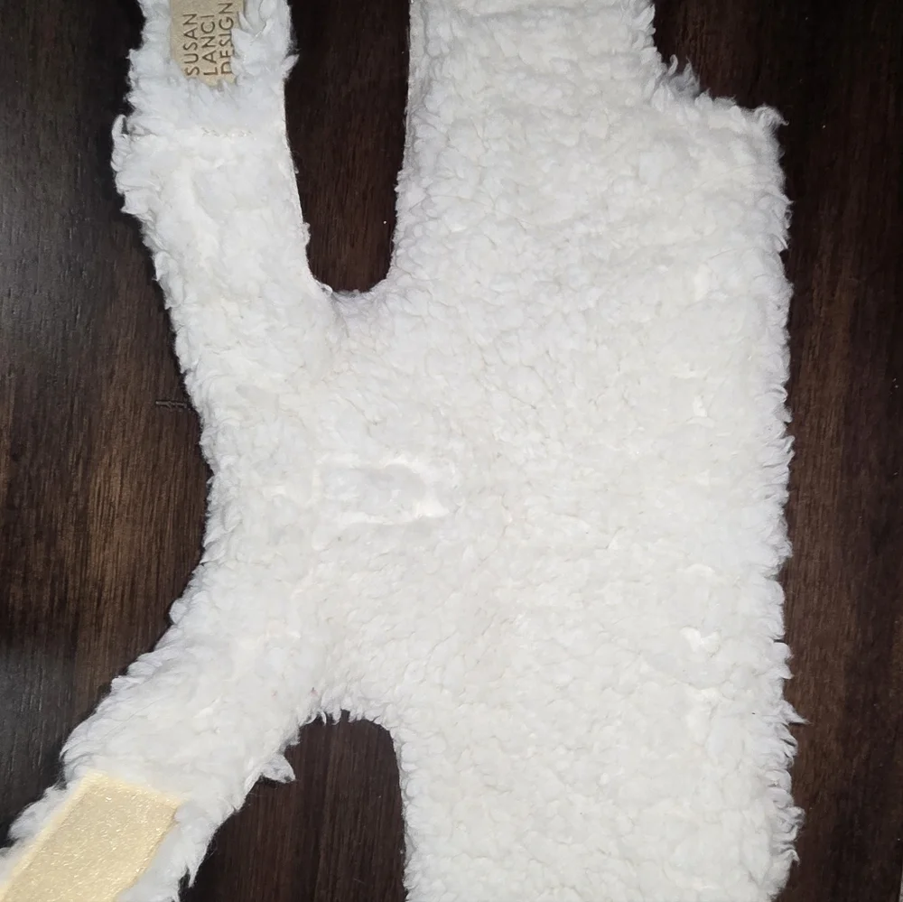 Susan Lanci XS Tan and White Dog Harness - Picture 5 of 7